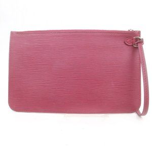 Louis Vuitton Neverfull Pouchette GM Bag Bordeaux Epi Clutch